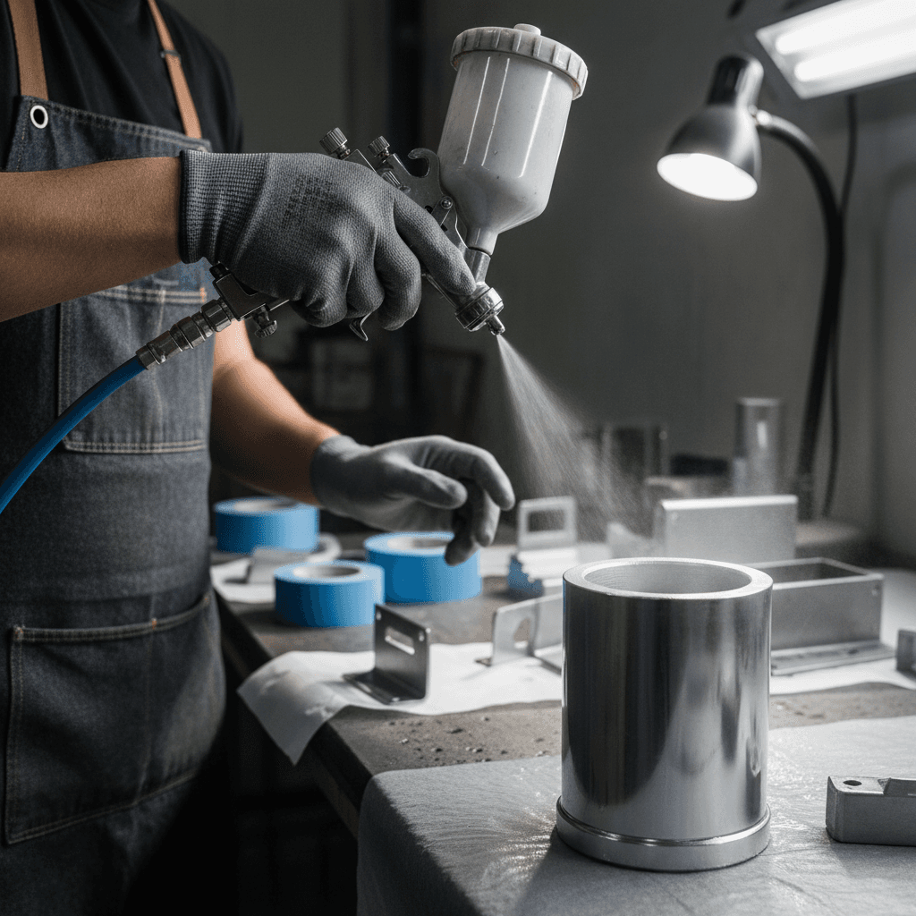 Applying primer to a laser-cleaned metal surface that is ready for coating